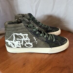 New in Box Vintage Havana Women's Retna High Top Sneaker Olive Camo Multi Sz 10